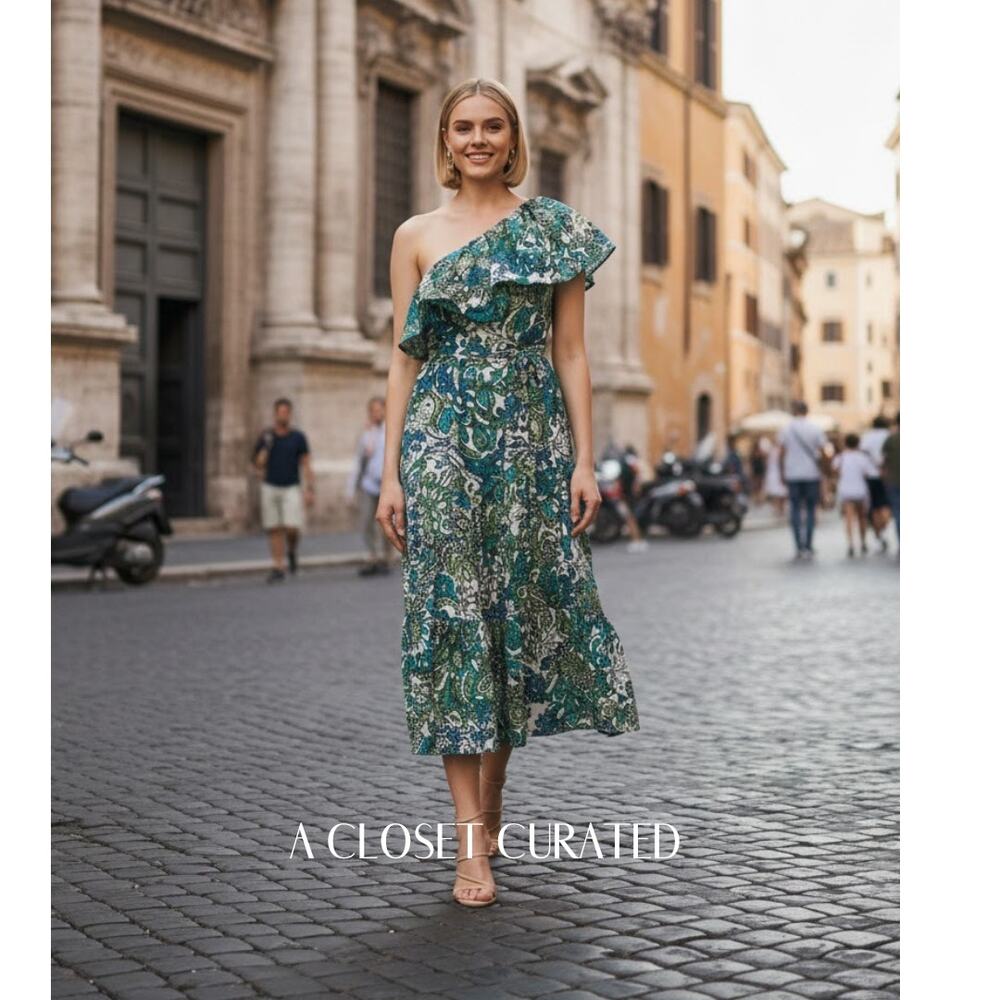 A.L.C Janelle Midi Dress XS Green NEW